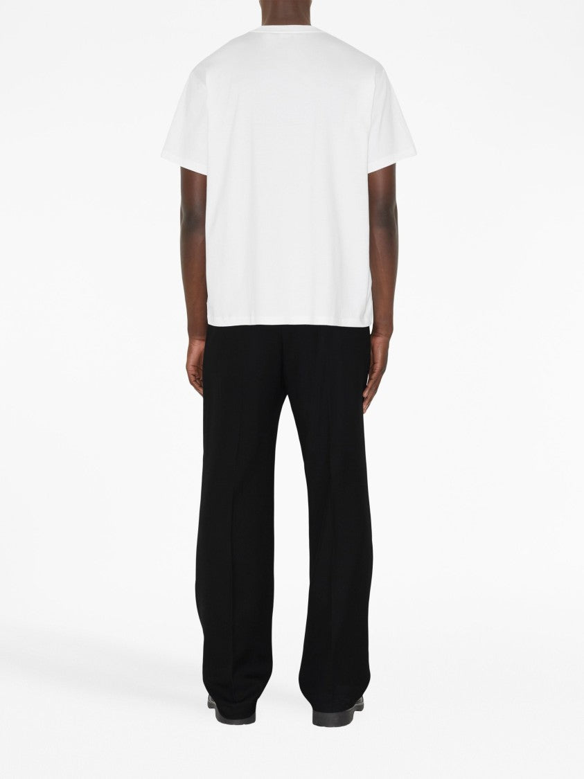Burberry Tempah White Cotton Logo T-Shirt