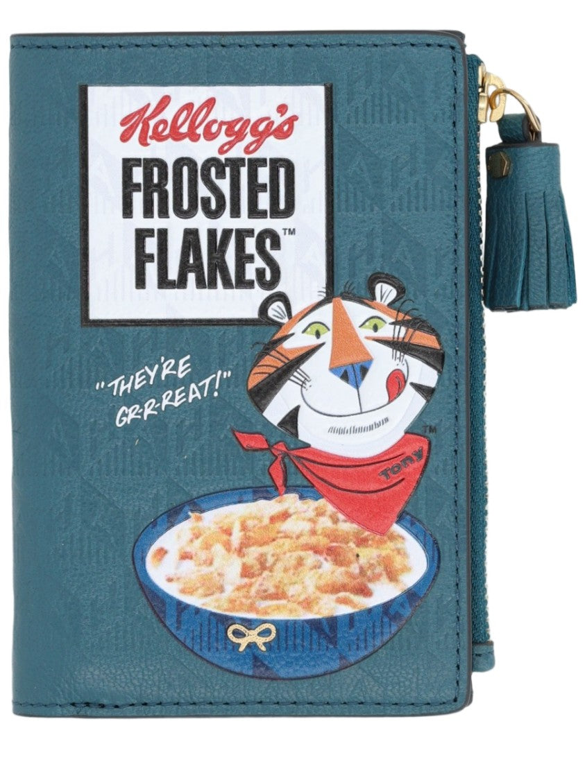 Anya Hindmarch Frosted Flakes Geometric Textured Leather Wallet
