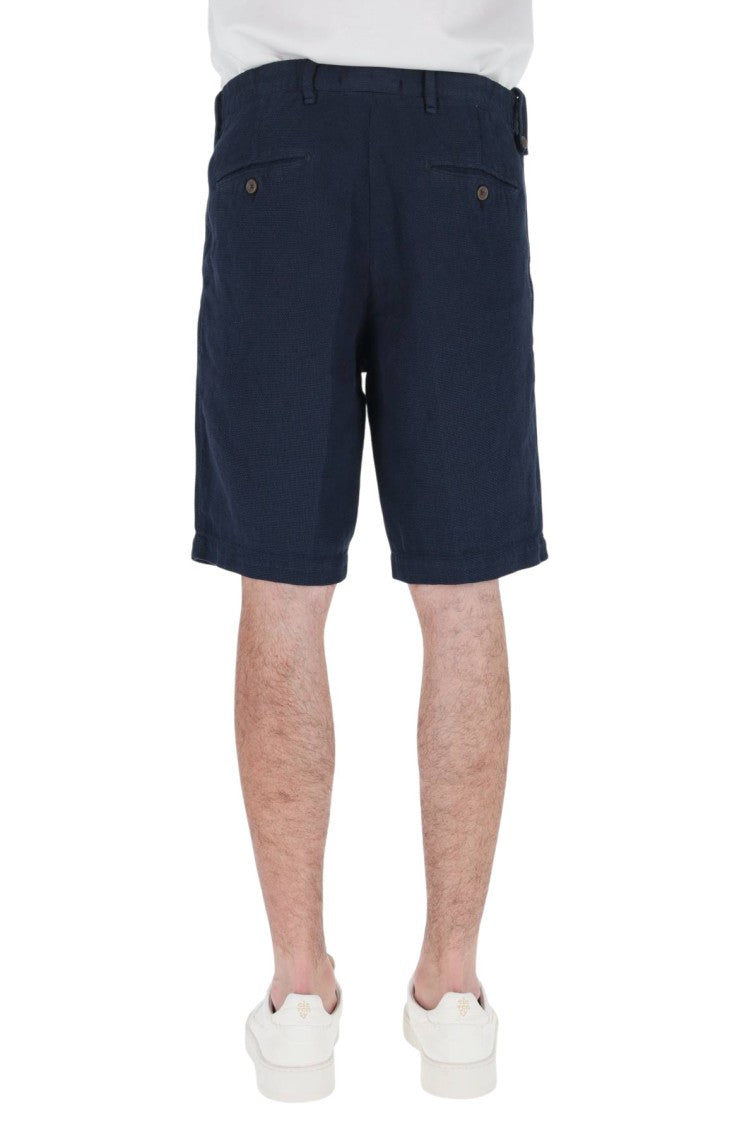 Myths Woven Cotton-Linen Denim Shorts
