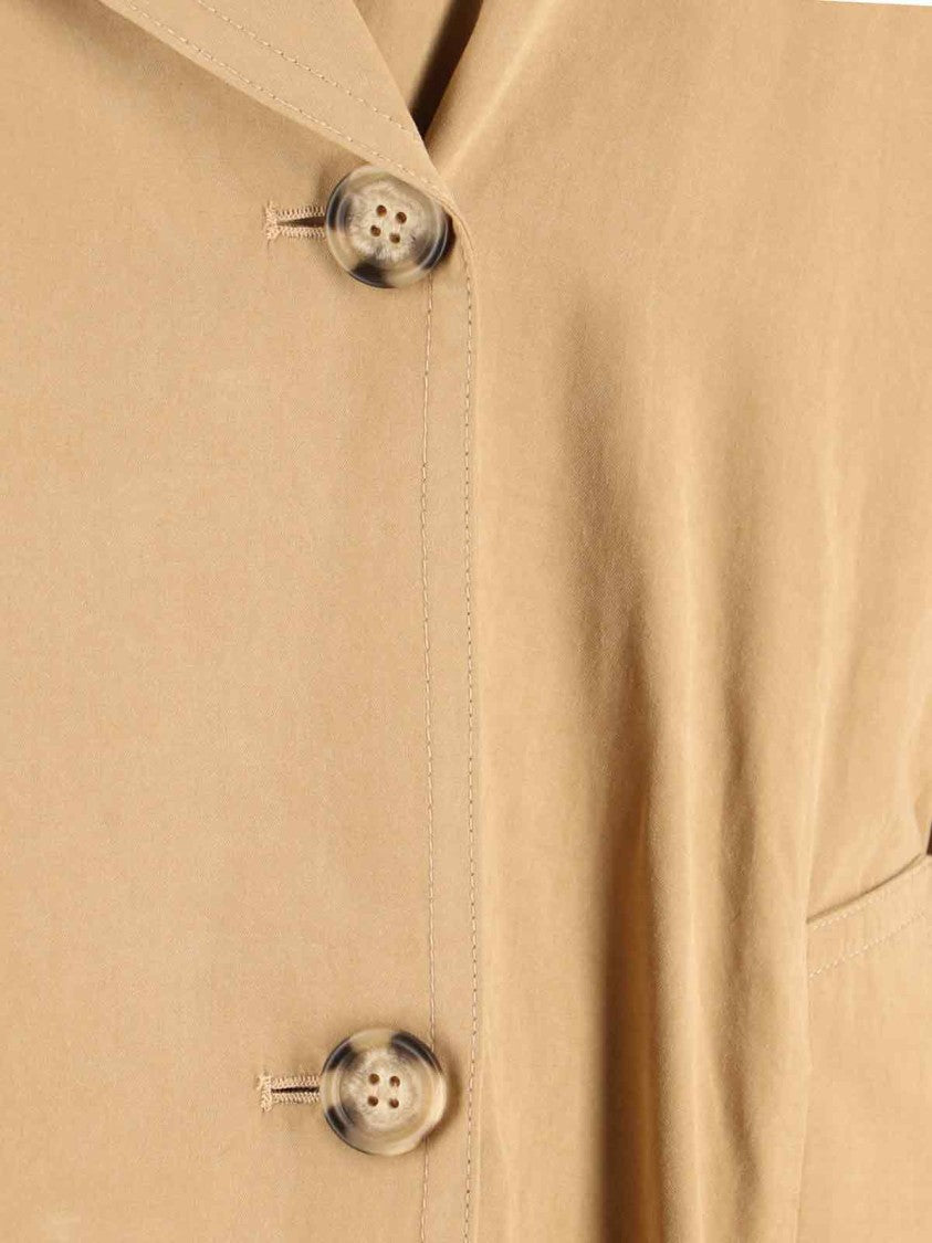 Isabel Marant Long Belted Double-Breasted Jacket With Sophisticated Cuffs