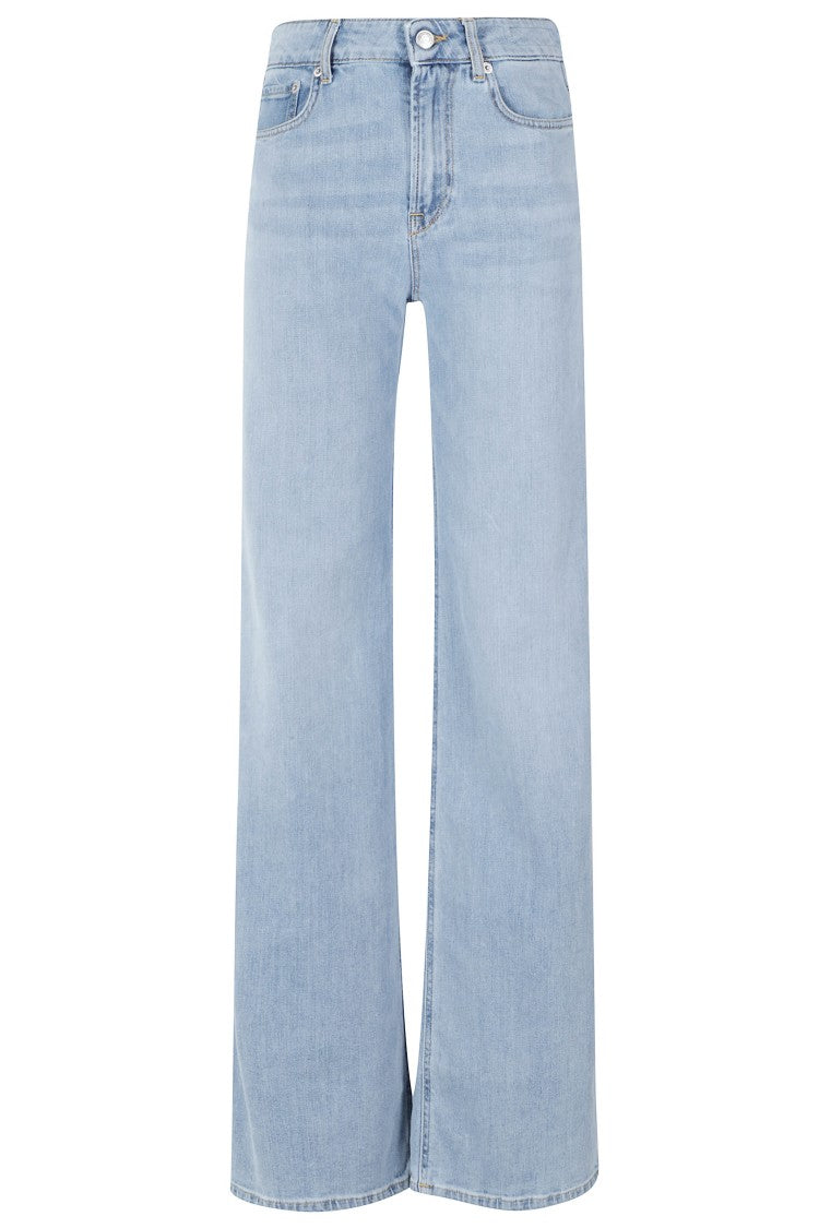 Department 5 Blue Pretender Wide-Leg Cotton-Blend Jeans