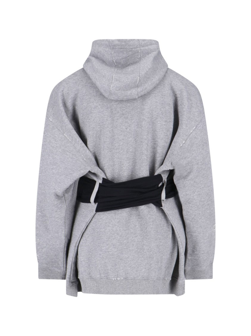 Mm6 By Maison Margiela Grey Dress With Modern Silhouette