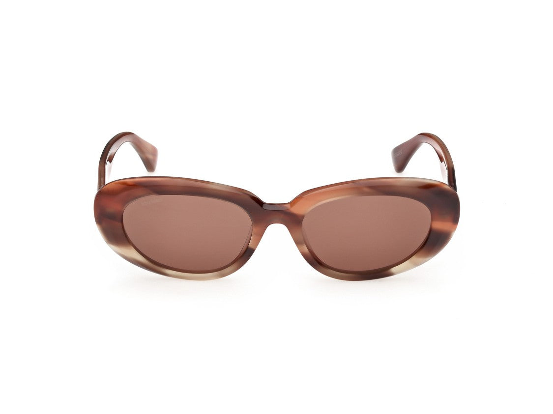 Max Mara Tortoiseshell Mm0196 Oversized Rounded Sunglasses