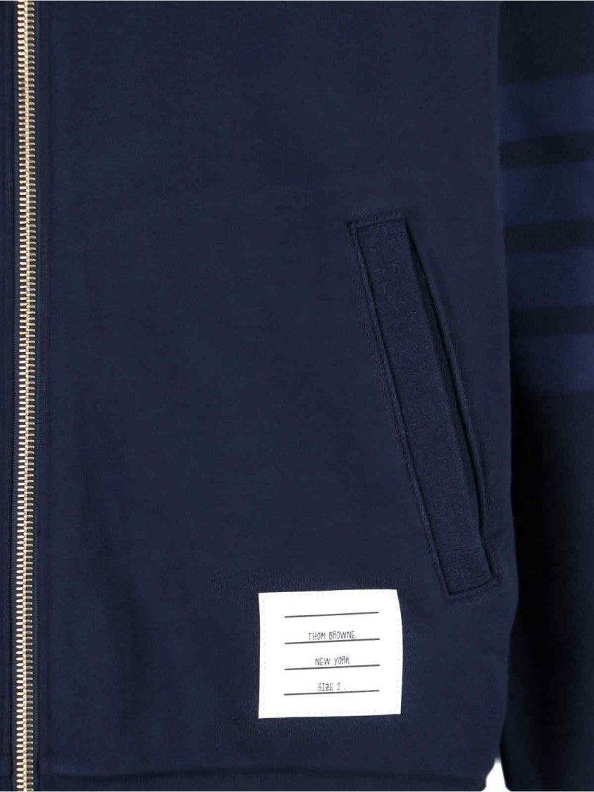 Thom Browne "4-Bar" Bomber Jacket – Navy