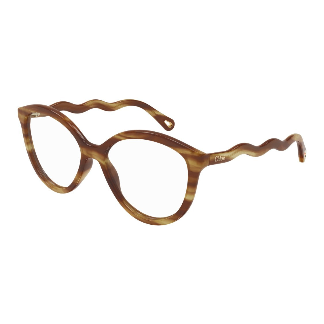 Chloé Ch0089o Rounded Tortoiseshell Frame Eyeglasses