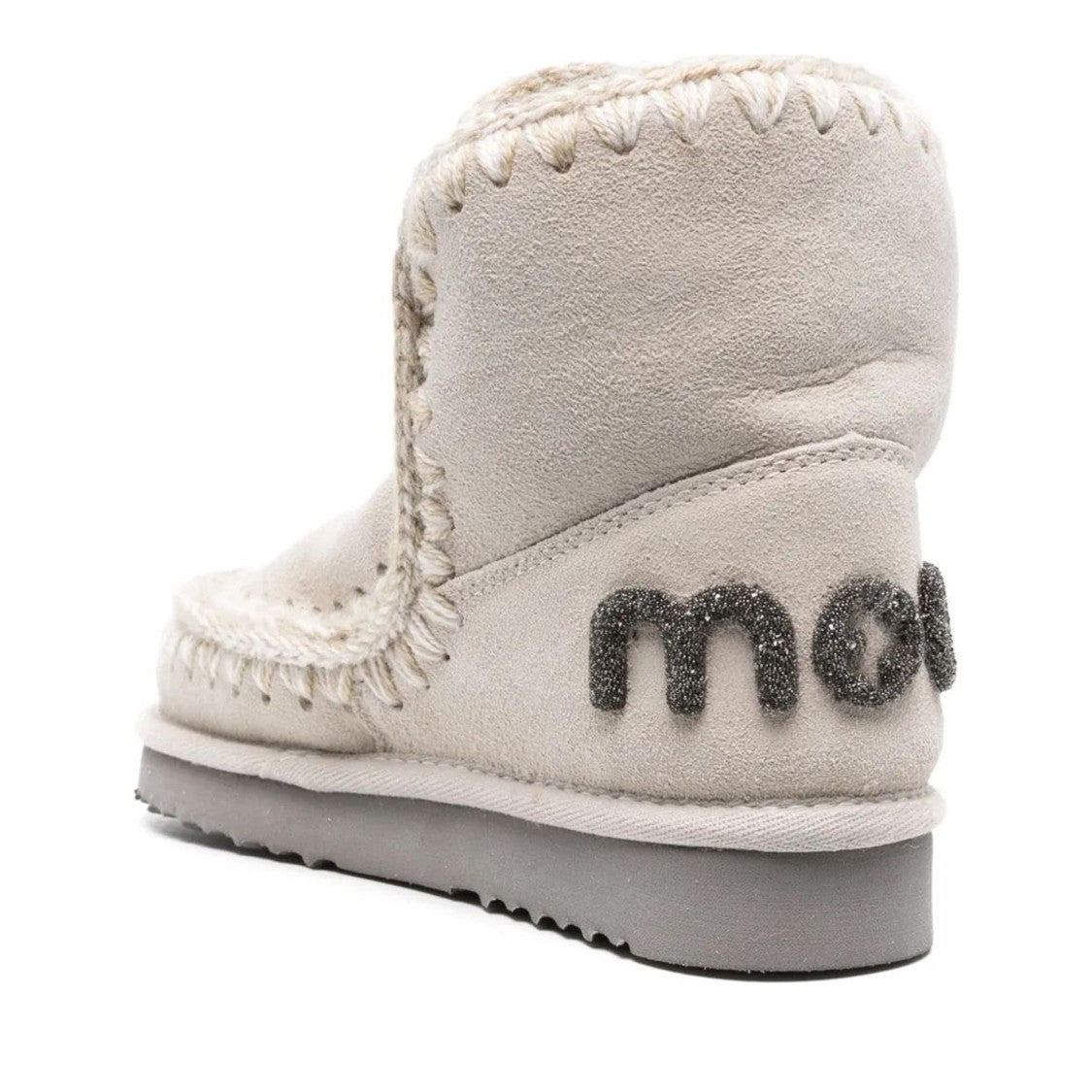 Mou Beige Eskimo 18 Sheepskin Glitter Boots