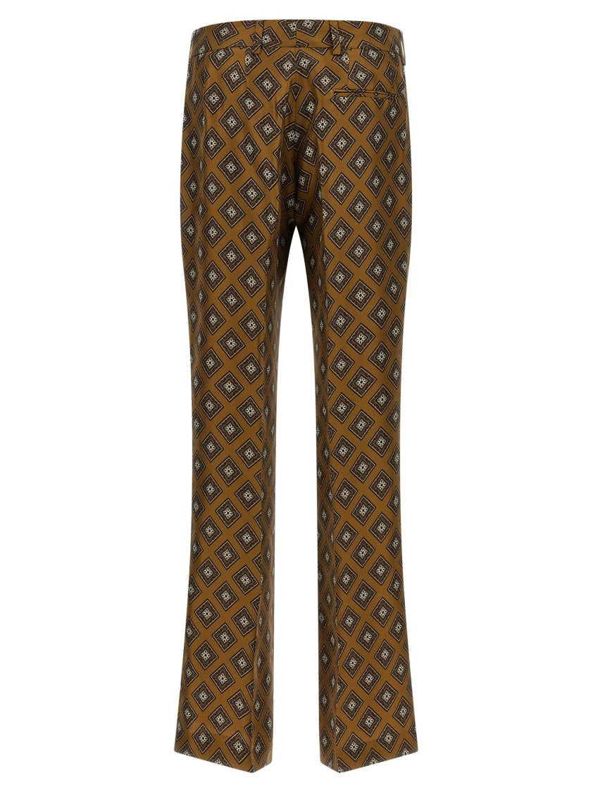 Alberto Biani Tie-Print Pants