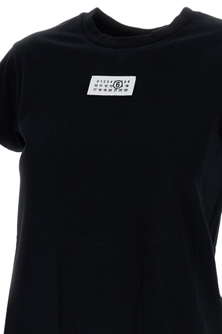 Mm6 By Maison Margiela Crewneck T-Shirt With Applique Detail