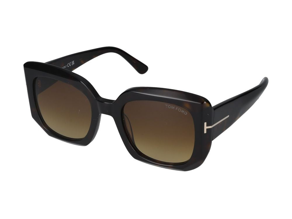 Tom Ford Tortoiseshell Oversized Square Sunglasses