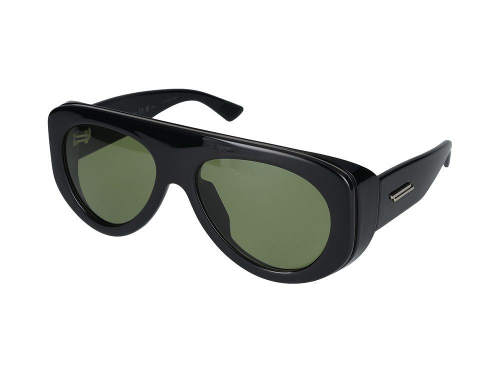 Bottega Veneta Sunglasses Bottega Veneta Bv1362s 006 Black Black Green 58/17/130
