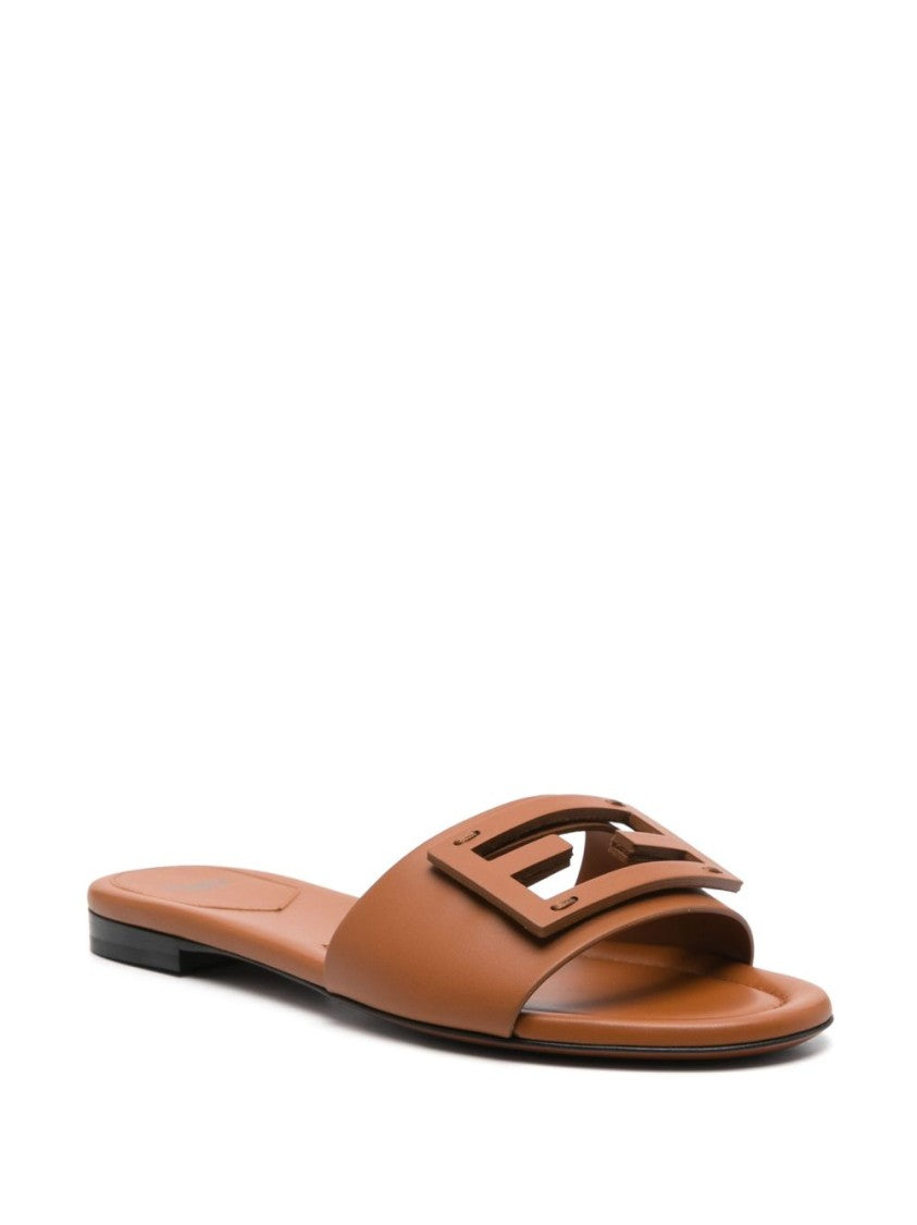 Fendi Open-Toe Slide Flat Sandals
