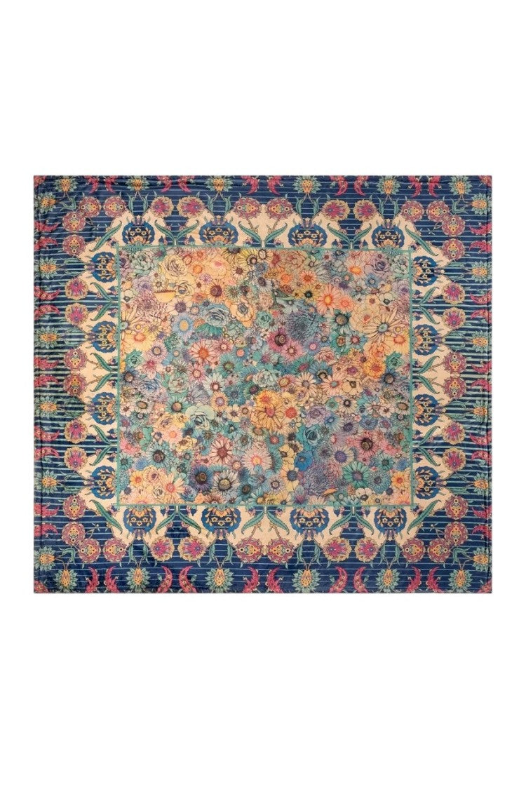 Johnny Was Sage Blue Laurel Canyon Cozy Blanket - Rh23425-2