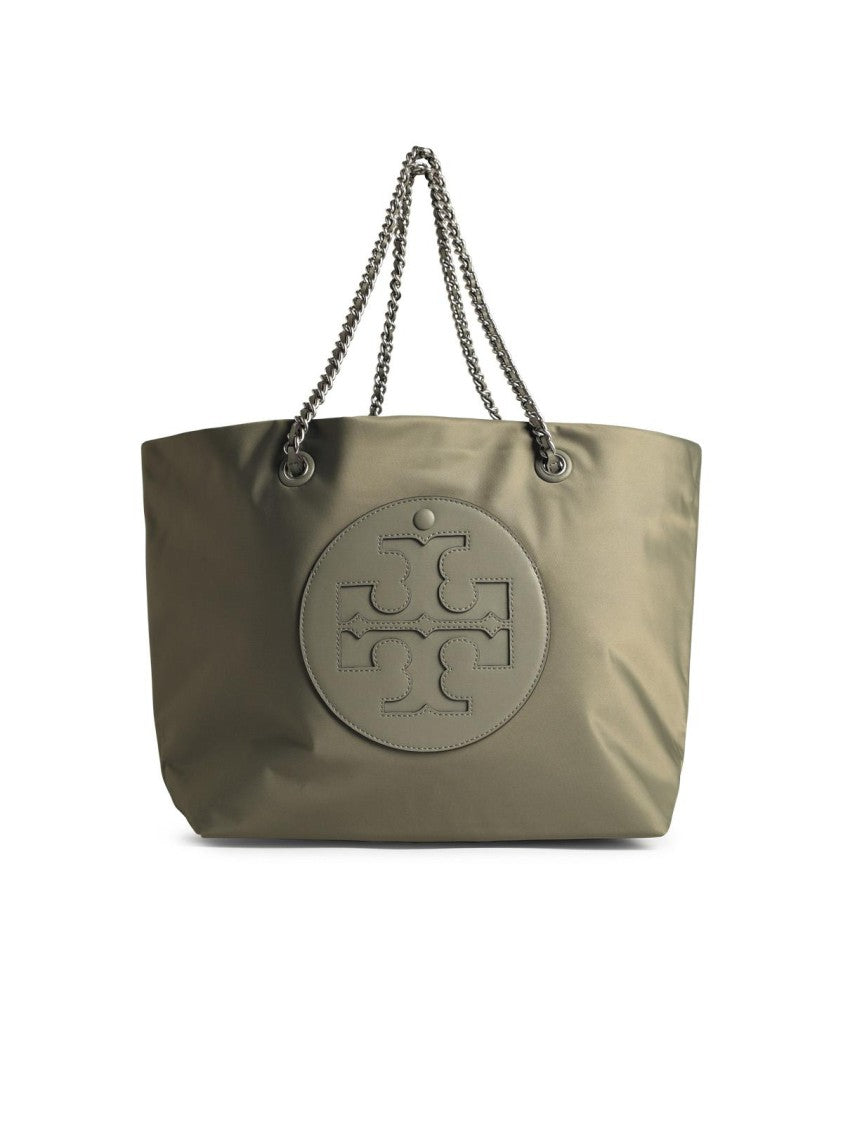 Tory Burch Ella' Green Nylon Shopping Bag