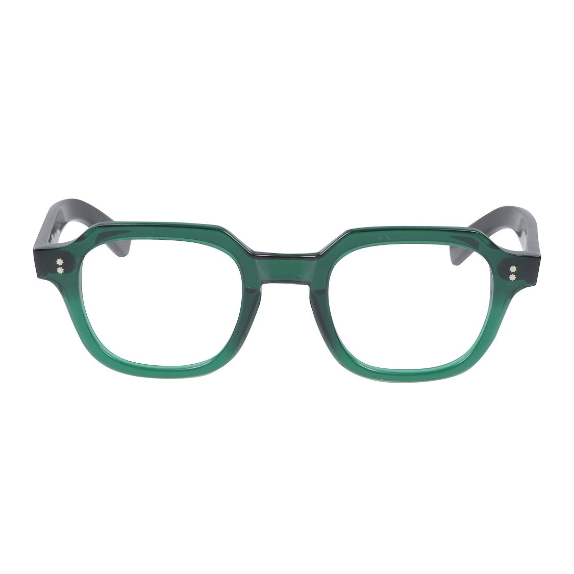 Kador K-Story/N Geometric Eyeglasses With Translucent Green Frame