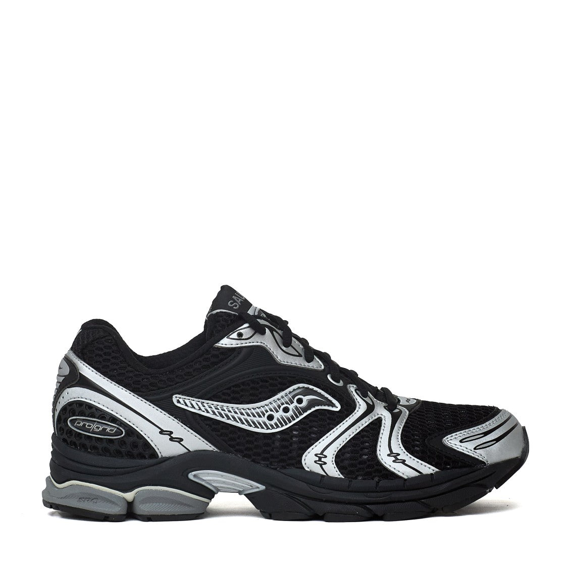 Saucony Progrid Triumph 4 Open-Pore Mesh Leather Sneakers