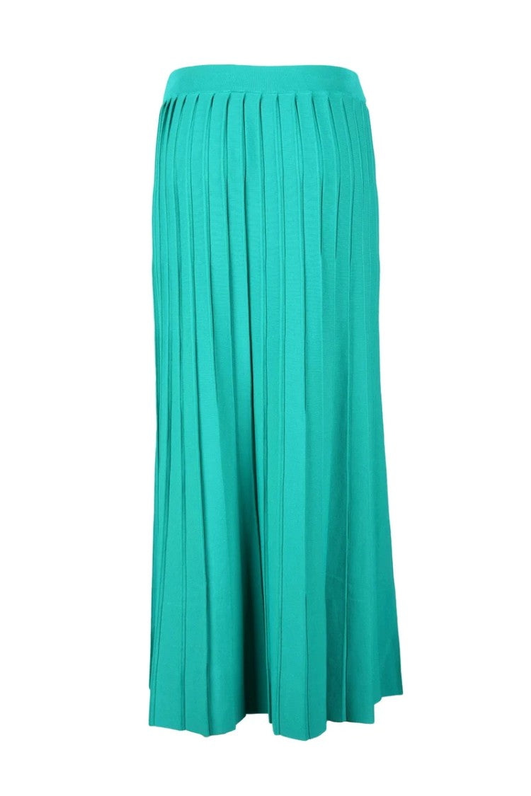 Patrizia Pepe Turquoise Long Knit Skirt