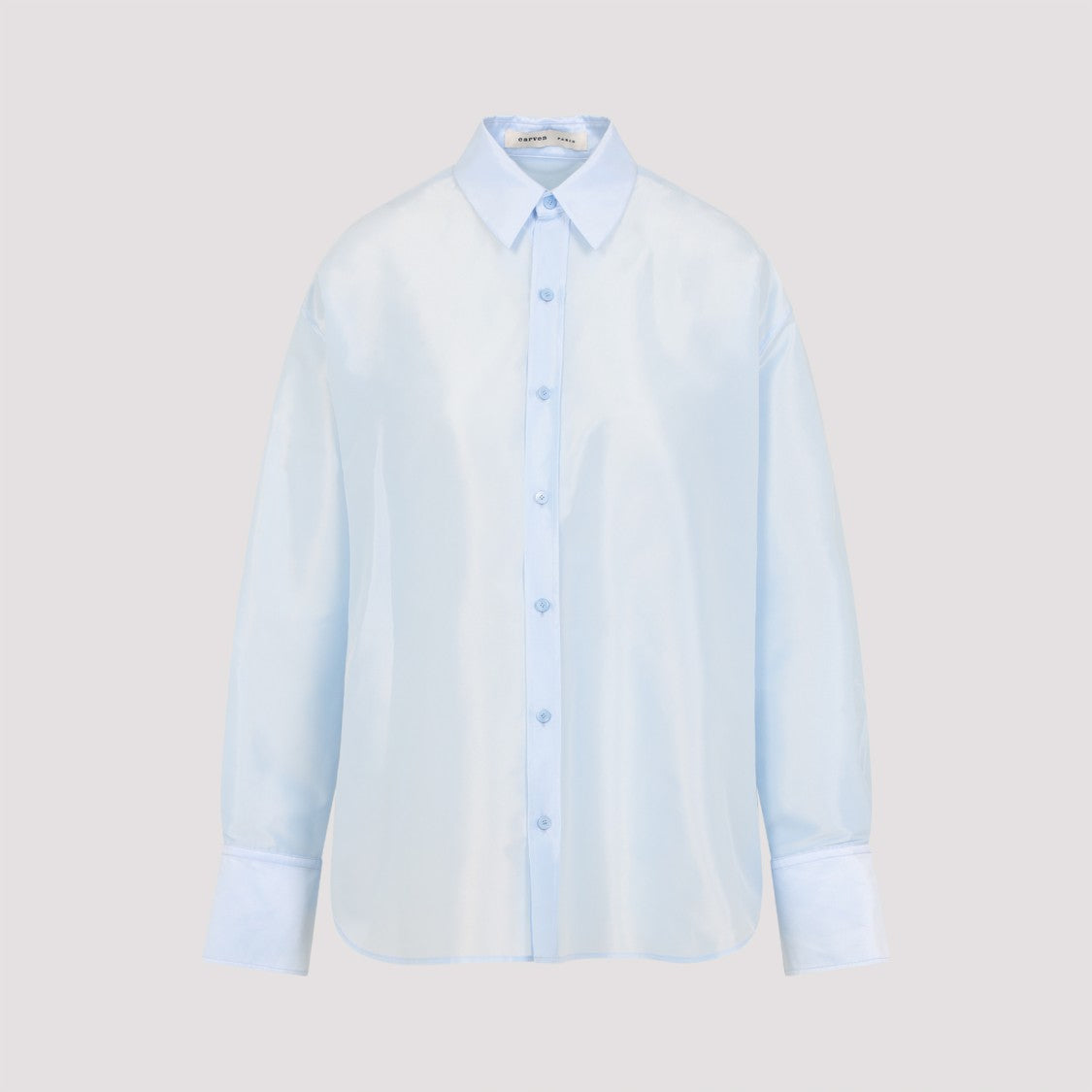 Carven Blue Shirt With Classic Collar