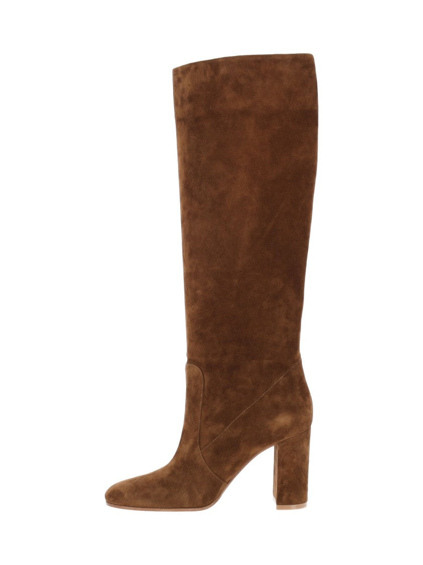 Gianvito Rossi Brown Glen 85 Suede Boots