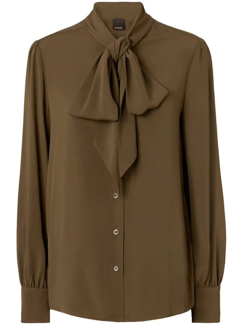 Pinko Long Sleeve Green Shirt