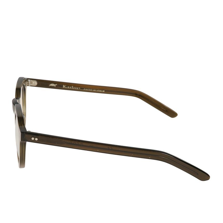 Kador Storiko Rounded Olive-Toned Acetate Eyeglasses With Keyhole Bridge