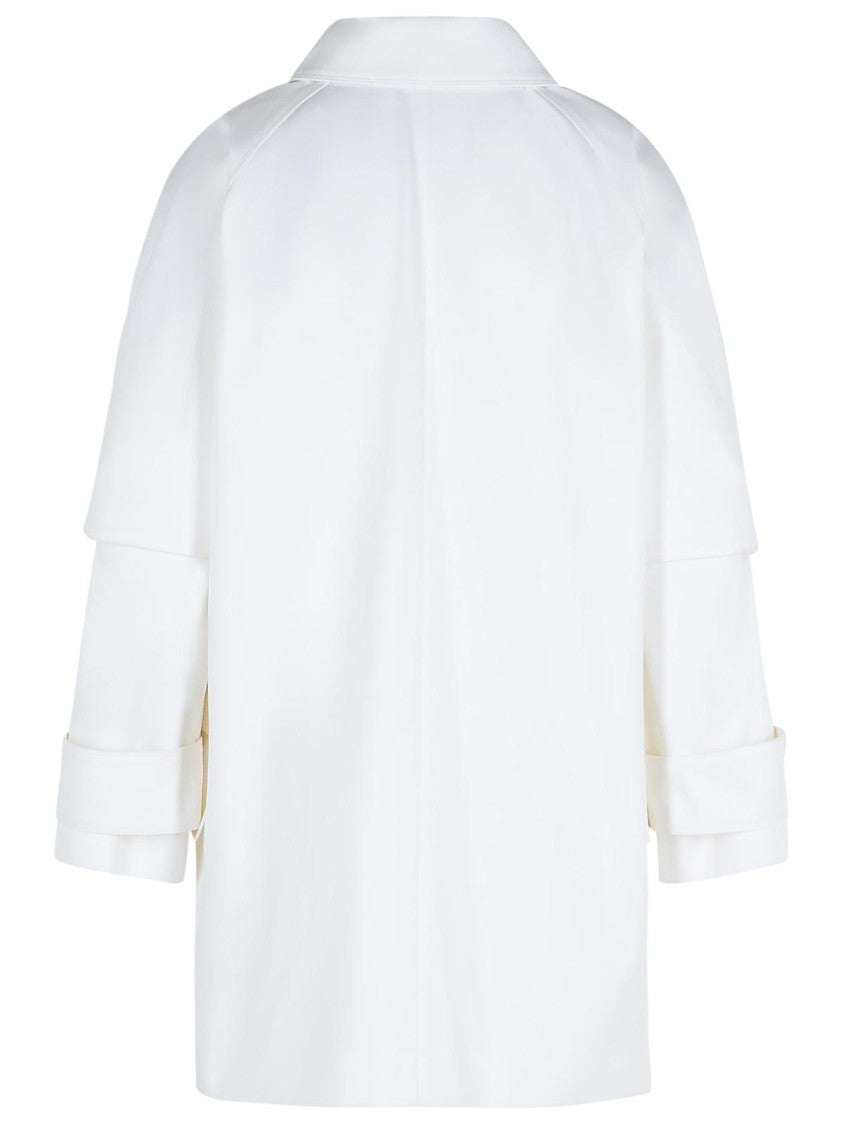 Max Mara Baba' White Cotton Raincoat