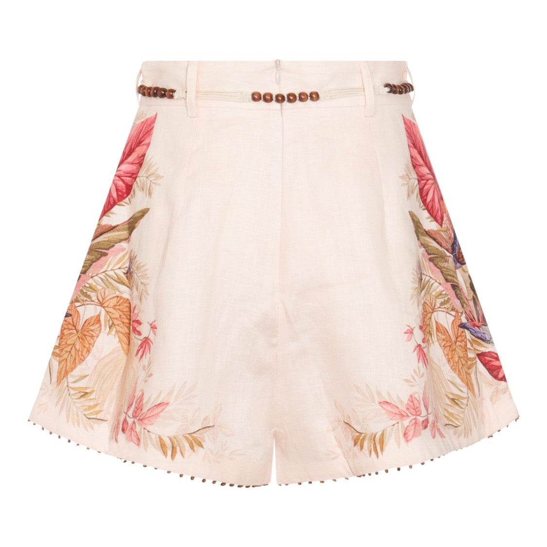 Zimmermann Cream Linen Shorts