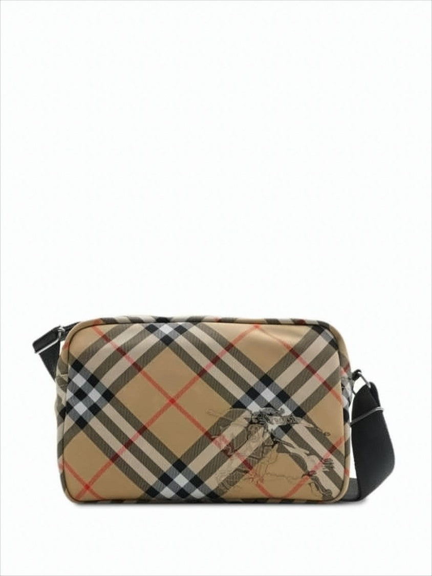 Burberry Rectangular Crossbody Bag With Classic Check Pattern