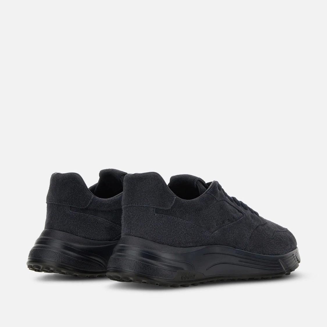 Hogan Modern Calfskin Lace-Up Shoes With Textured Sole