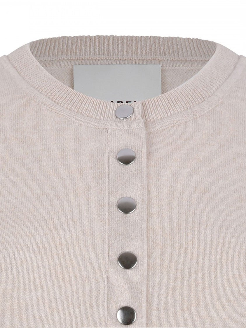 Isabel Marant Cropped Cardigan With Button-Down Front And Ribbed Detailing