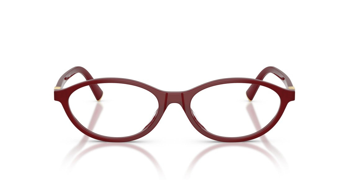 Miu Miu Oversized Round Acetate Eyeglasses With Gold Accents