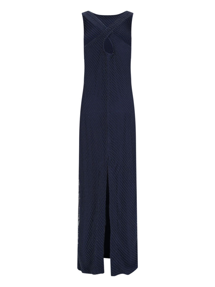 Polo Ralph Lauren Maxi "Zakaria" Studded Dress – Navy