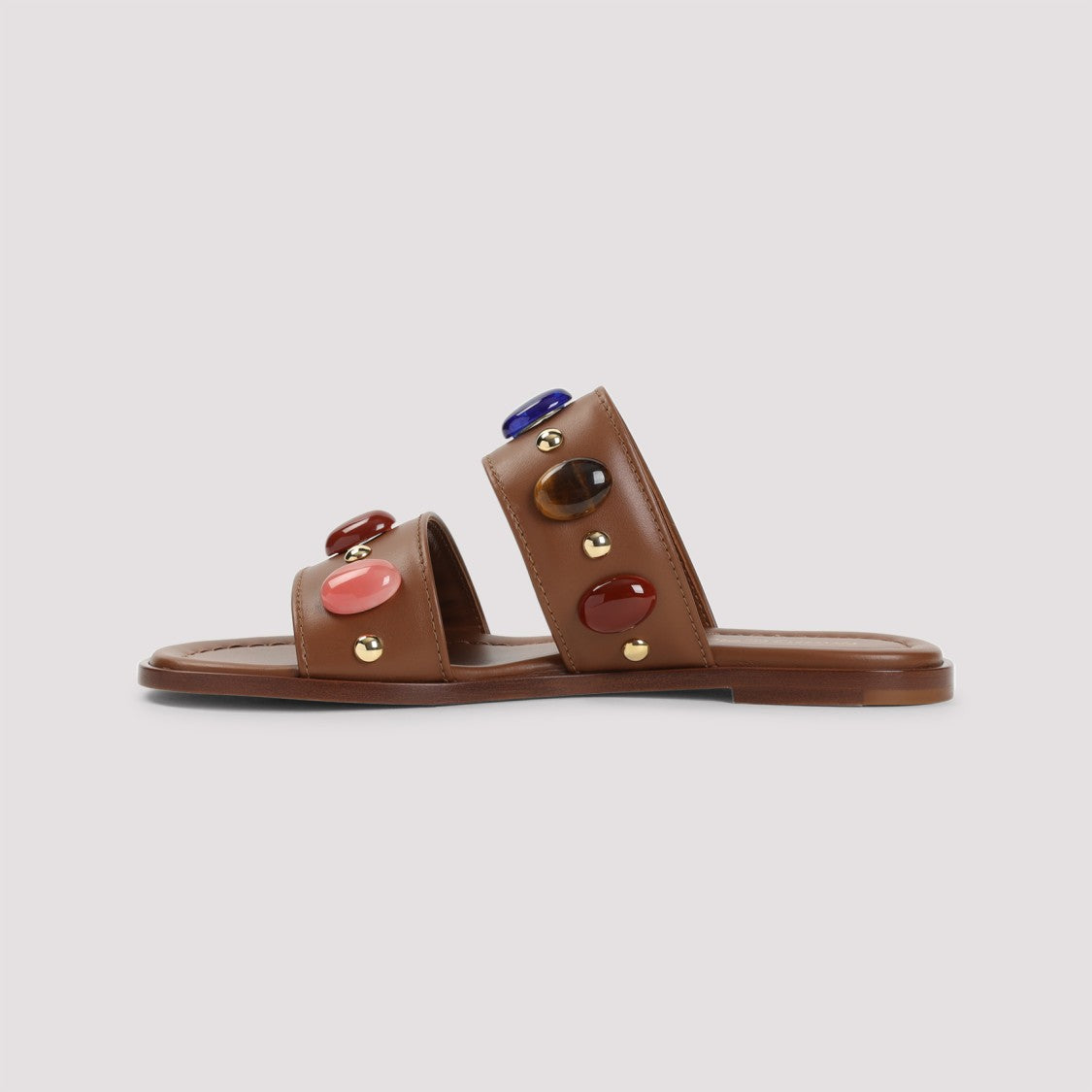 Gianvito Rossi Flat Brown Sandals