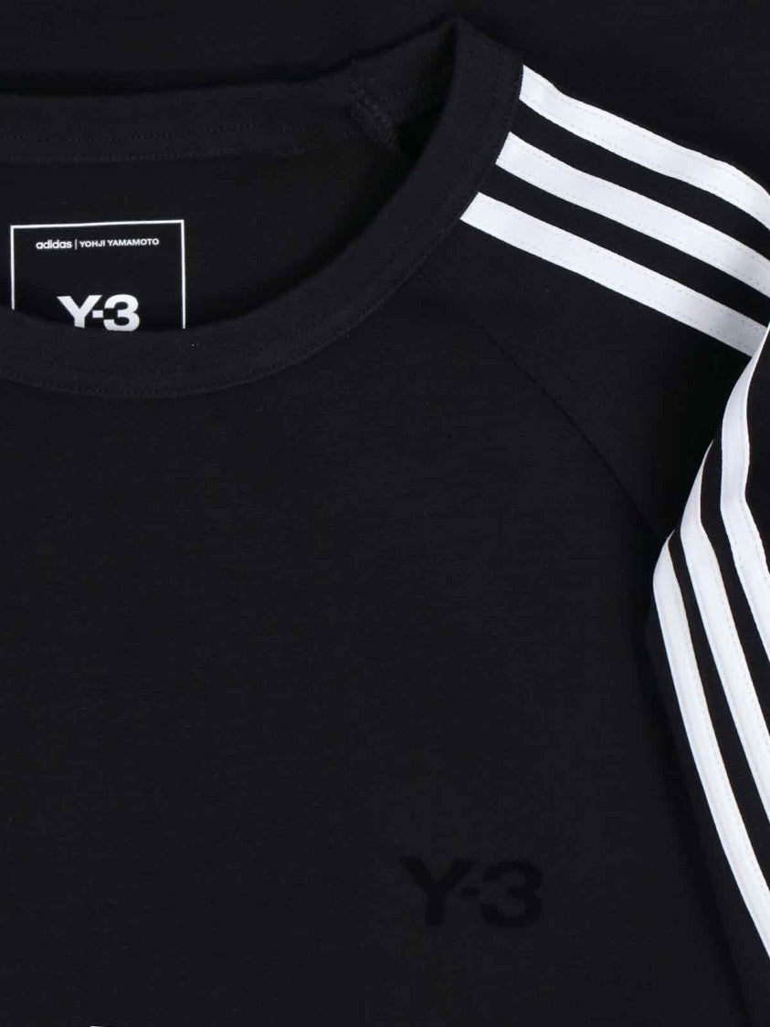 Y-3 T-Shirt. In Black Fabric, Crew Neck, Short Sleeves