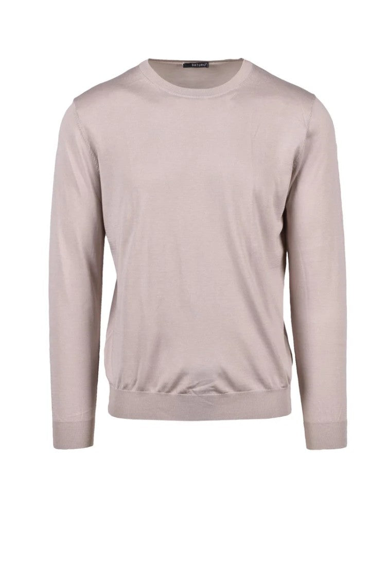 Baturo Silk Cotton Knitwear - Grey