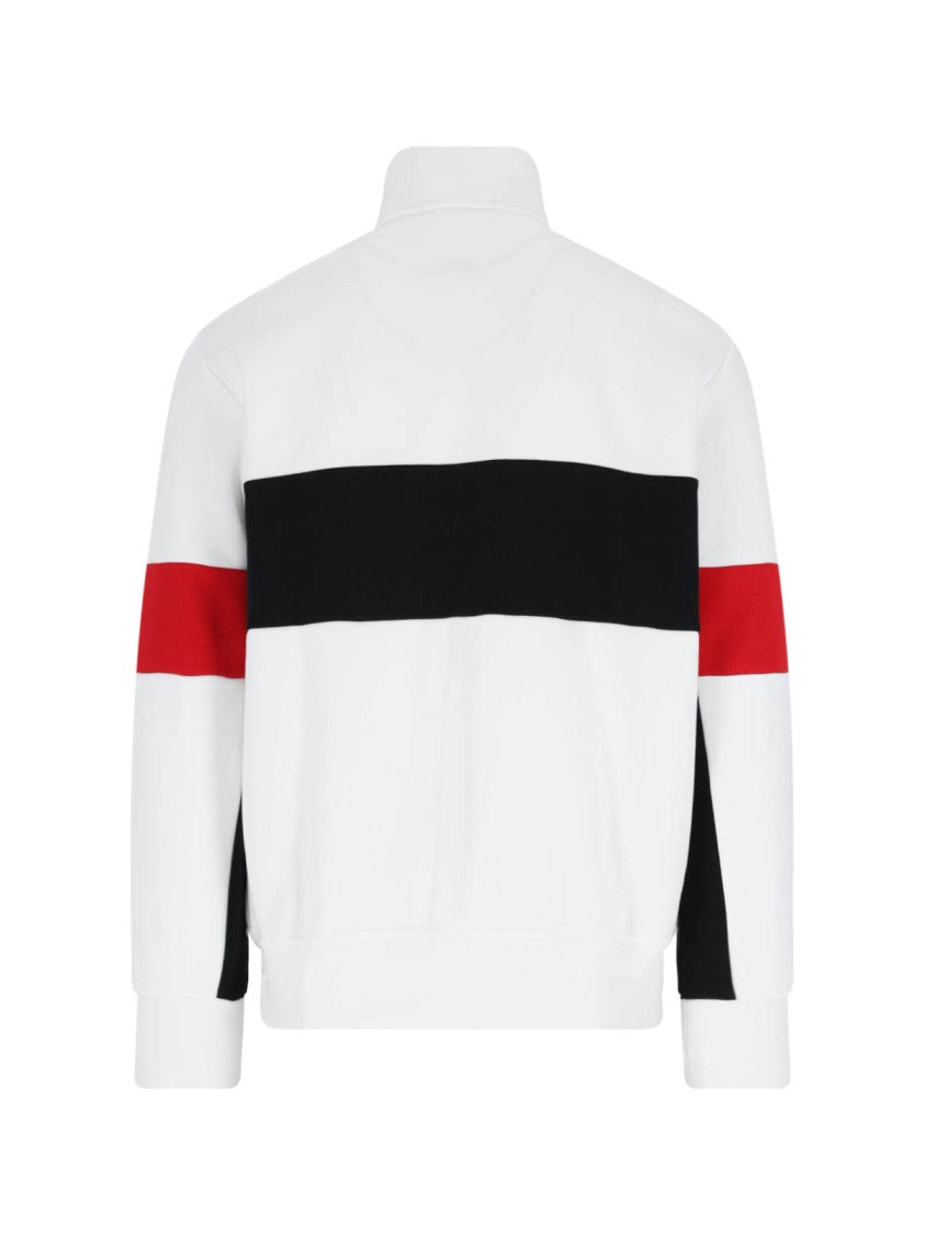 Polo Ralph Lauren Logo Zip Sweatshirt – White