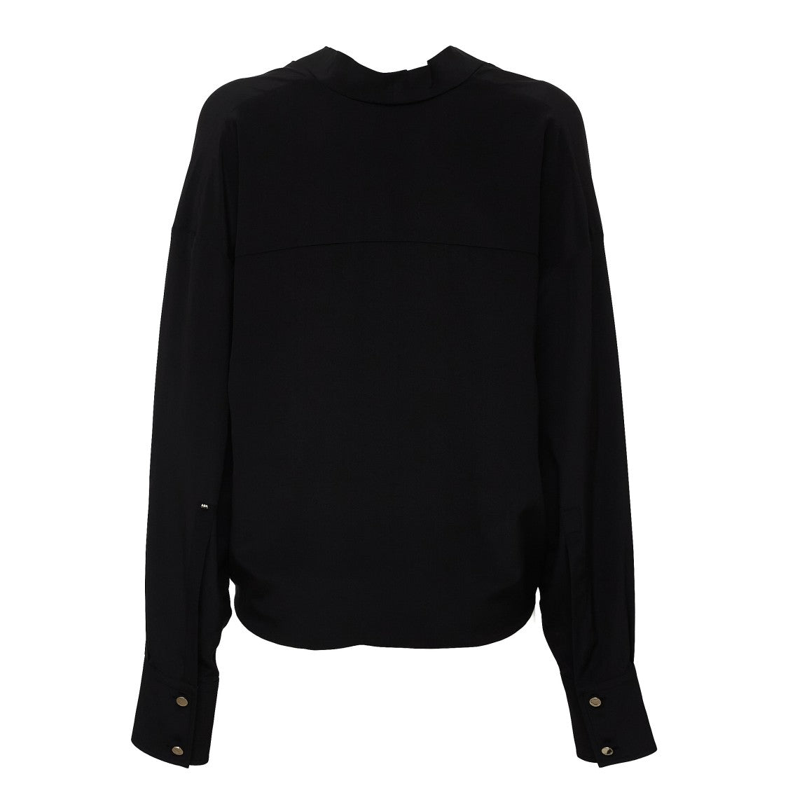 Sportmax Venere Elastic Hem Silk Crepe De Chine Blouse