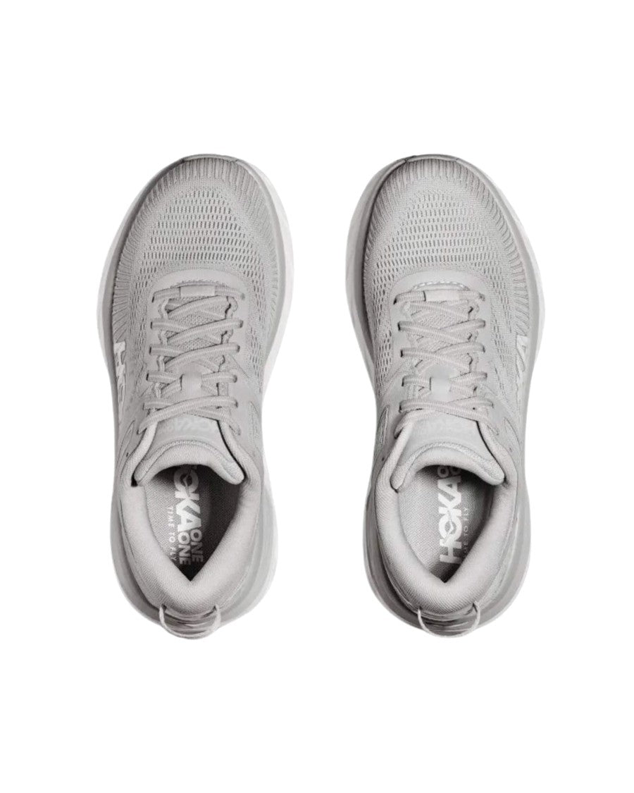 Hoka Harbor Mist White Bondi 7 Mesh Sneakers