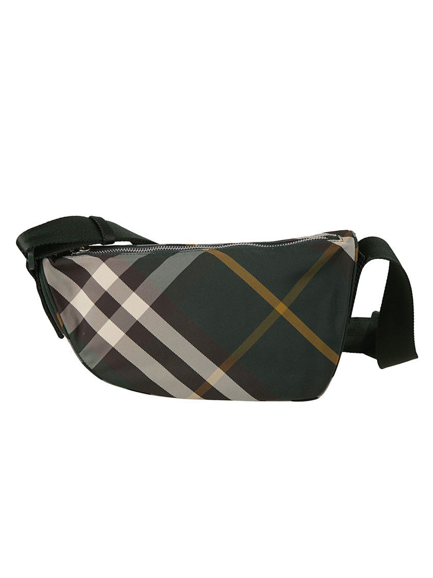 Burberry Curved Plaid Belt Bag