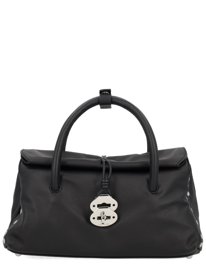 Zanellato Black Medium Leather Shoulder Bag