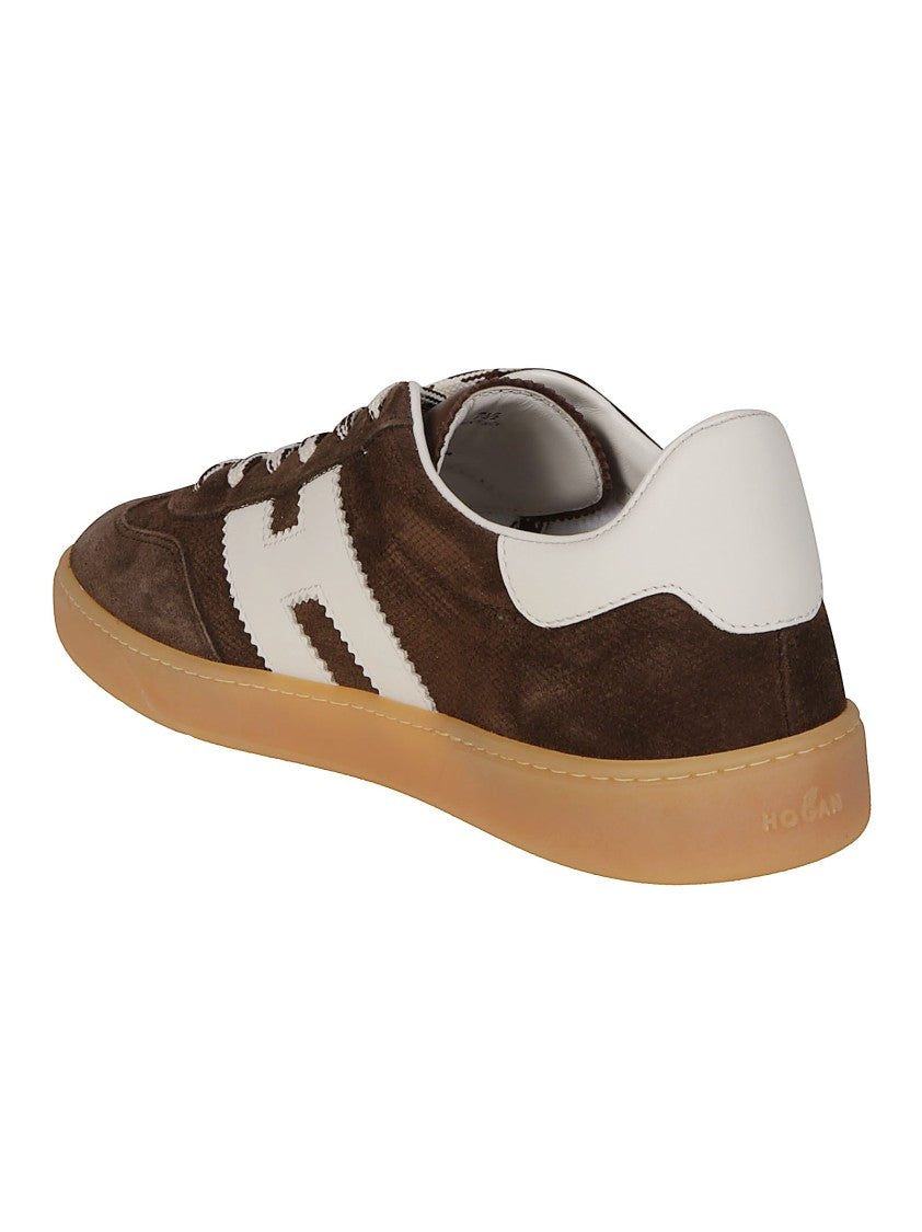 Hogan Brown Cool Suede Sneakers