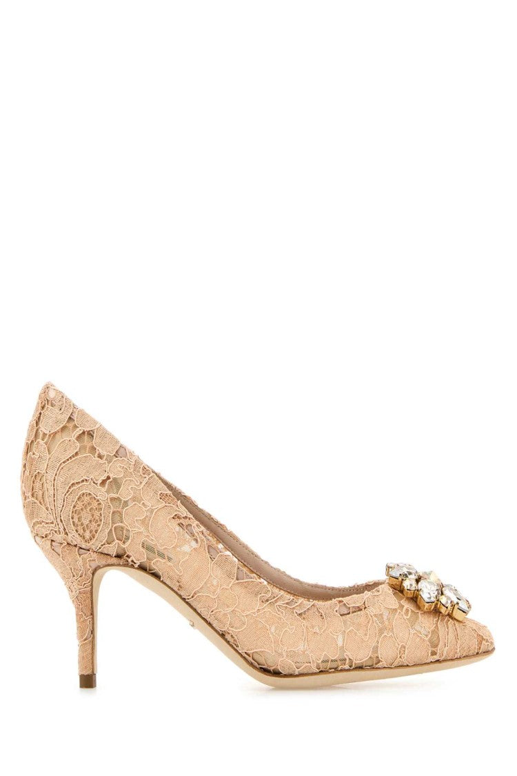 Dolce & Gabbana Skin Pink Lace Pumps