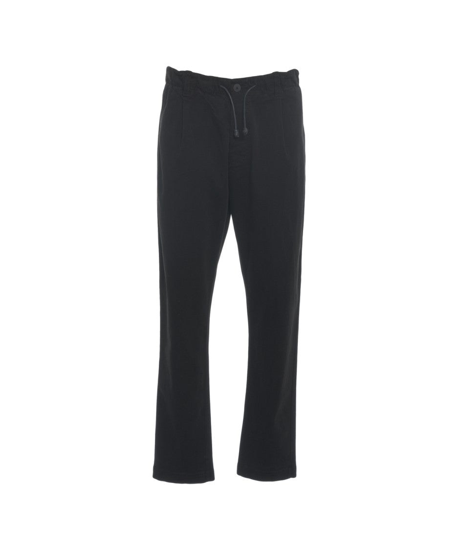 Transit Relaxed Fit Trousers With Adjustable Drawstring And Classic Pleats