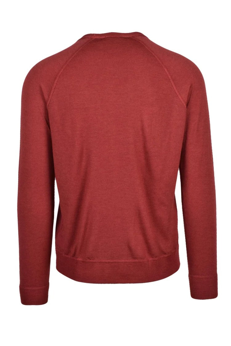 Drumohr Merino Wool Crew Neck Sweater - Brown