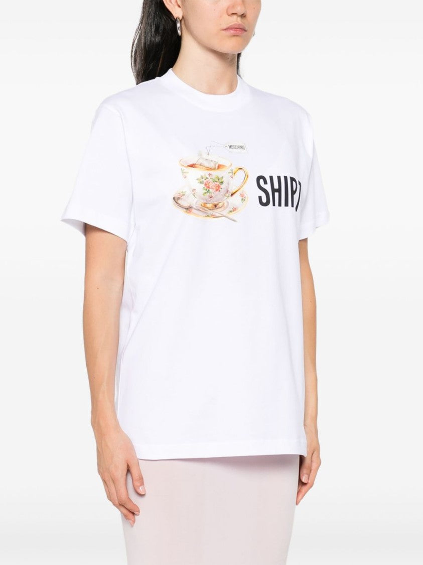 Moschino Short-Sleeved Crew Neck Top