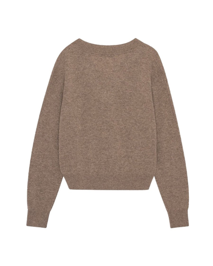 Remain V-Neck Sweater - Brown