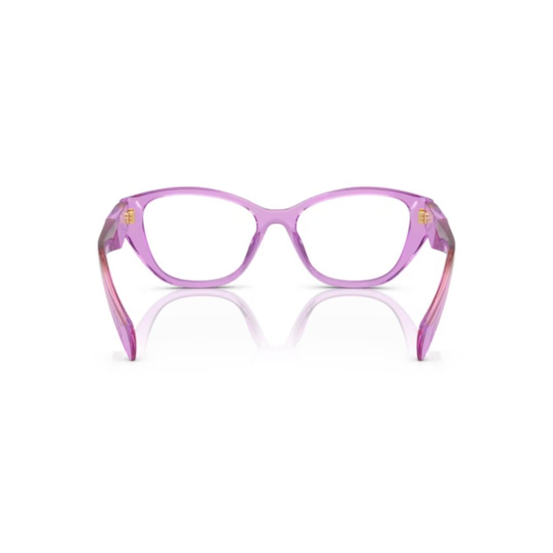 Prada 21Zv Vista Translucent Lavender Cat-Eye Eyeglasses
