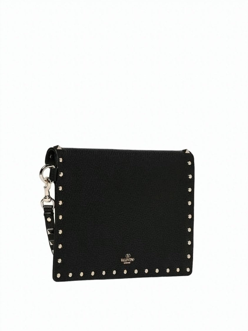 Valentino Garavani Textured Calf Leather Clutch