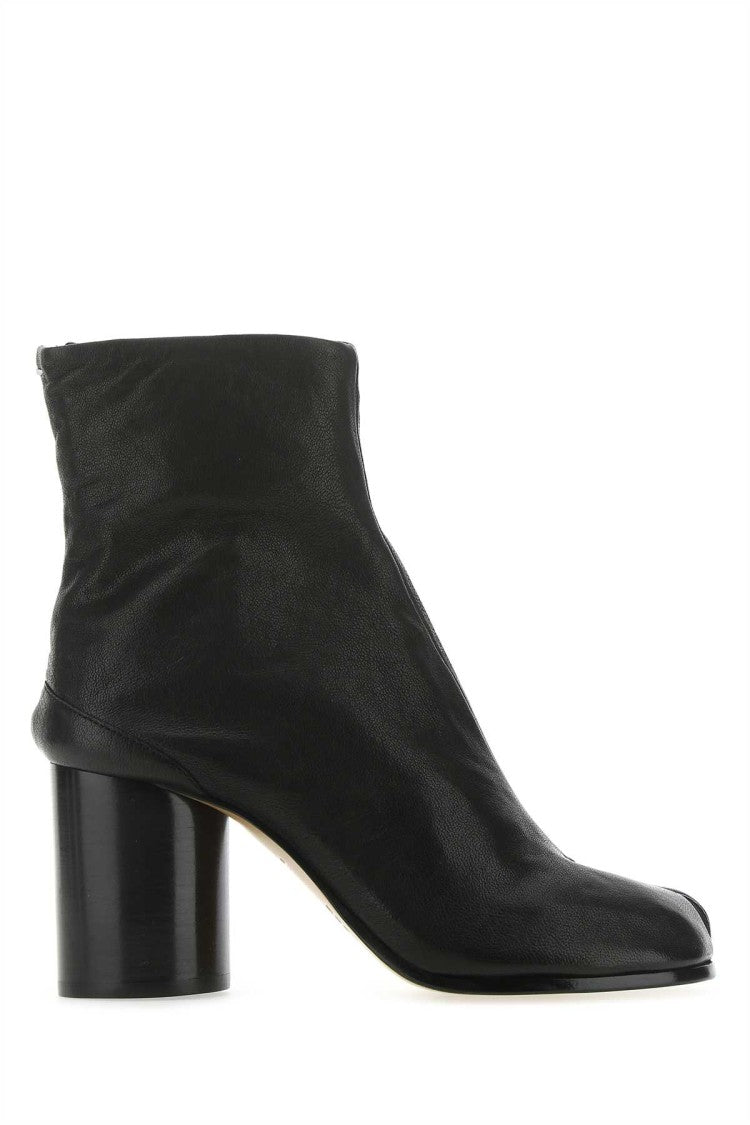 Maison Margiela Black Leather Tabi Ankle Boots