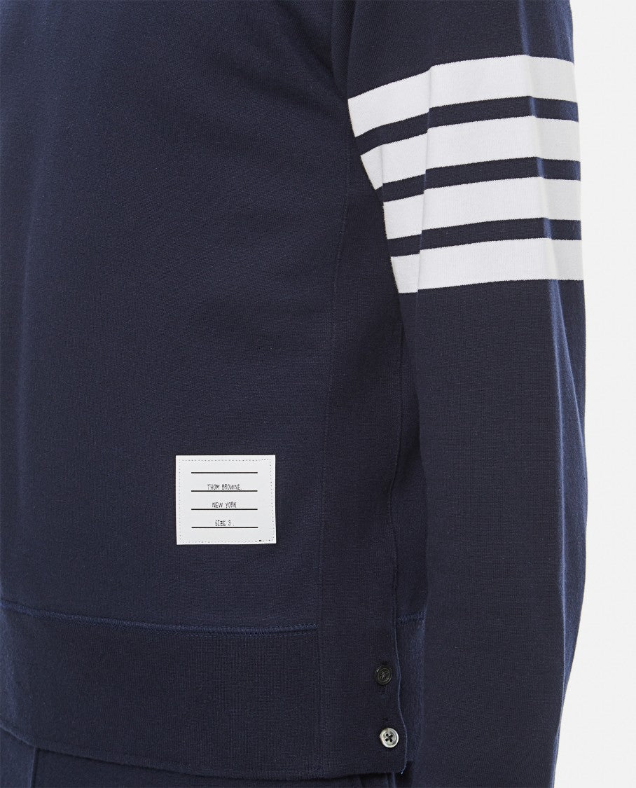 Thom Browne Classic Sweatshirt In Classic Loopback 4 Bar