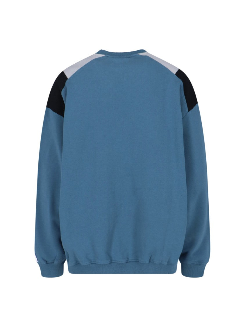 Martine Rose Logo Sweatshirt – Light Blue/White/Black